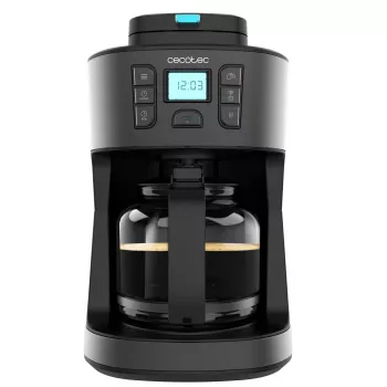 Filtrační kávovar Cecotec Coffee 66 Grind & Drop s kónickým mlýnkem, 1,2 l, 900 W, černý