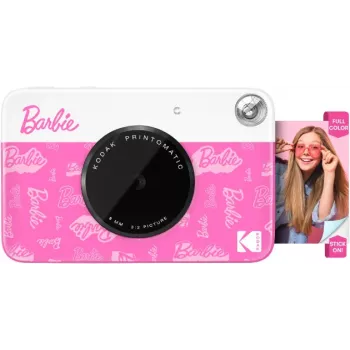 KODAK Printomatic Barbie Edition digitální fotoaparát s okamžitým tiskem 5MP + 5 listů ZINK fotopapíru růžový