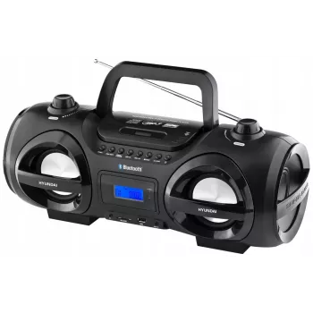 Hyundai TRC985BT přenosný CD boombox s Bluetooth, FM/AM rádiem, přehráváním MP3/USB, černý