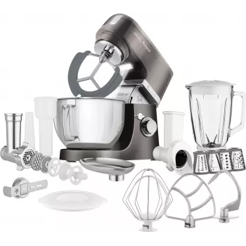 SENCOR STM 6378BK kuchyňský mixér 1000 W, 4,5 L nerezová mísa, planetární míchání, černý