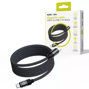 Mobile Origin Magnetic kabel USB-C na USB-C černý 1 m