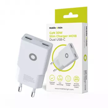 Mobile Origin 30W Slim nabíječka TÜV MO18 Dual USB-C