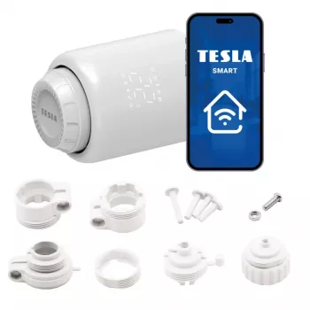 Chytrá termostatická hlavice TESLA Smart SV50 s Wi-Fi a mobilní aplikací