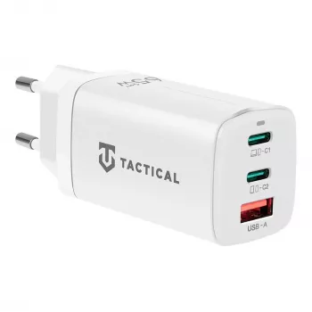 Taktický adaptér FlashBang GaN bílý 65W USB-C nabíječka