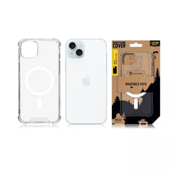 Tactical zadní kryt MagForce Plyo pro iPhone 15 Plus transparentní