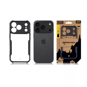 Tactical zadní kryt Quantum Stealth iPhone 17 Pro čirý/černý