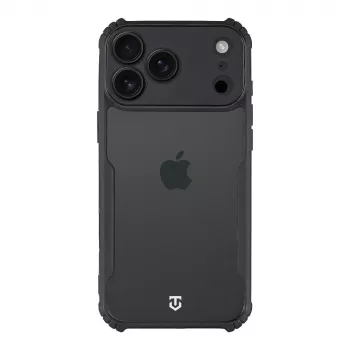 Tactical zadní kryt Quantum Stealth pro Apple iPhone 17 Pro Max čirý/černý