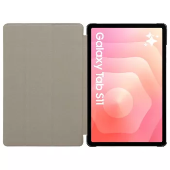 Taktické pouzdro kniha Tri Fold pro Galaxy Tab S11, černé