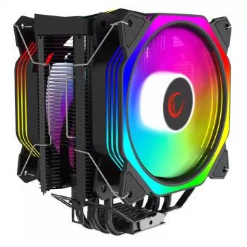 Rampage Octagon C60 vzduchový chladič CPU, dvouvěžový, 2x120mm ARGB ventilátory, 1800RPM, LGA 1700/AM5