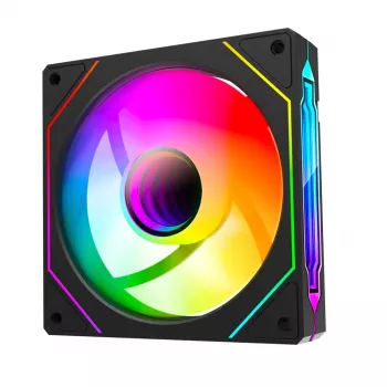 Skříňový ventilátor Rampage 120 mm 1800RPM Infinite Loop ARGB PWM, černý