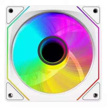 Skříňový ventilátor Rampage 120 mm 1800RPM Infinite Loop ARGB bílý PWM