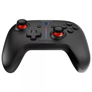 Bezdrátový ovladač Rampage Hydra Pro Pad RGB 2.4G s Hallovými senzory a magnetickými spouštěmi, černý