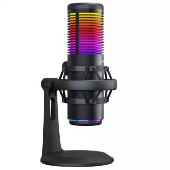 Rampage Bemol RGB USB-C herní mikrofon, černý