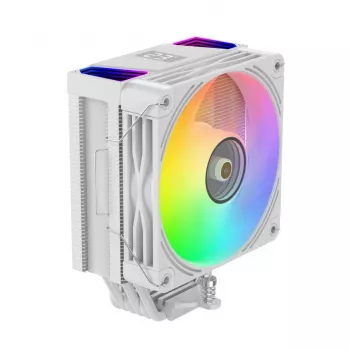 Rampage Octagon C70 chladič CPU s LCD, 120 mm ARGB ventilátor, AM5/LGA1700, bílý