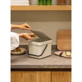 Brabantia Sort & Go odpadkový koš Soft Beige 6 l