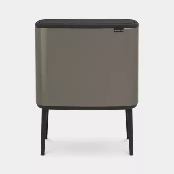 Brabantia Bo Touch Bin 34 L obdélníkový platinový plastový