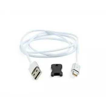 Gembird Magnetic Apple Lightning USB Cable 1m Silver