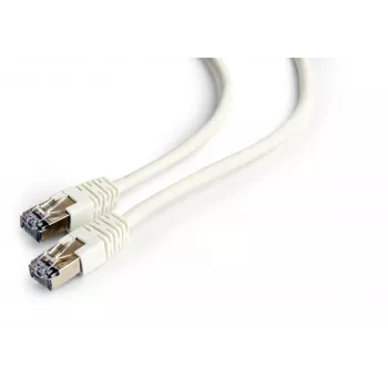 Gembird Cablexpert FTP Cat.6 patch kabel, RJ45 samec – RJ45 samec, fólií stíněný, 0,5 m, bílý (PP6-0.5M/W)