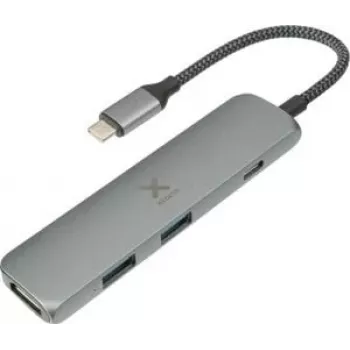 Xtorm XWH03 USB-C hub – USB 3.2 Gen 1, 4K HDMI, 60W PD, hliník, černá