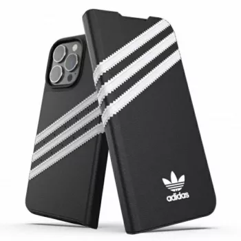 Pouzdro na knihu Adidas Originals Booklet Case PU pro iPhone 13 Pro / 13 6,1 inch Black/White