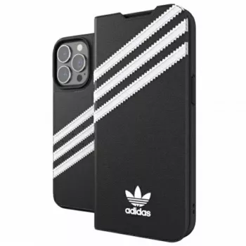 Pouzdro na knihu Adidas Originals Booklet Case PU pro iPhone 13 Pro / 13 6,1 inch Black/White