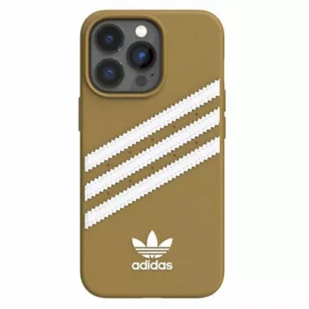 Adidas Originals Moulded PU pouzdro pro iPhone 13 Pro Max 6,7 inch béžovo-zlaté