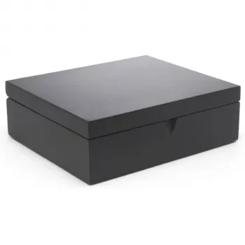 Bredemeijer Tea Bag Box with 6 Compartments, Black