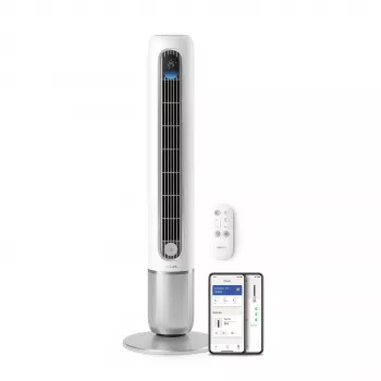 Ventilátor věžový Philips CX7550/00 řady 7000 s ovládáním přes aplikaci, bílý