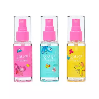 Souza! Dětská sada na vlasy a tělový sprej, 3 x 50 ml