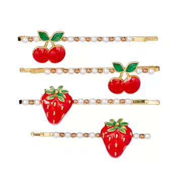 Sponky do vlasů Souza! Strawberry and Cherry Yda 4 ks