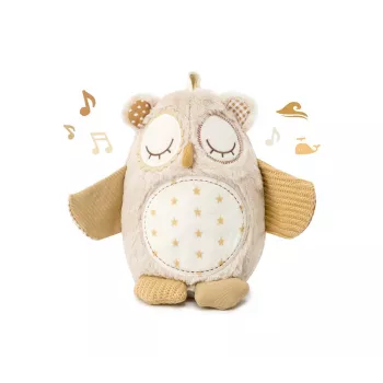 Cloud b Nighty Night Owl chytrá zvuková hračka s čidlem