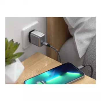 Satechi 20W USB-C PD nástěnná nabíječka, černá/šedá