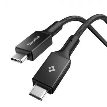 Spigen EB10010CC Essential USB-C na USB-C kabel 100W 1m černý