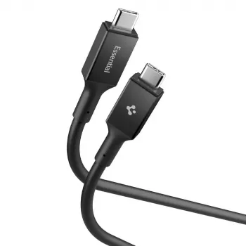 SPIGEN EB10020CC Essential USB-C na USB-C kabel 100W 200cm černý