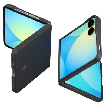 Spigen AirSkin Aramid pouzdro pro Samsung Galaxy Z Flip 7, černé