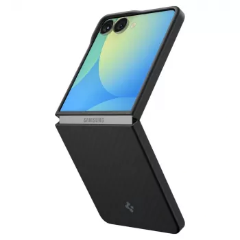 Spigen AirSkin Aramid pouzdro pro Samsung Galaxy Z Flip 7, černé