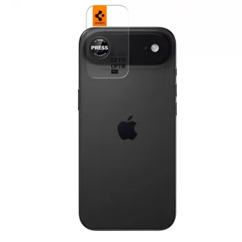Ochrana fotoaparátu Spigen Optik Pro L-Series Glas.tR EZ Fit 2 ks pro iPhone Air, černá/červená, AGL09864