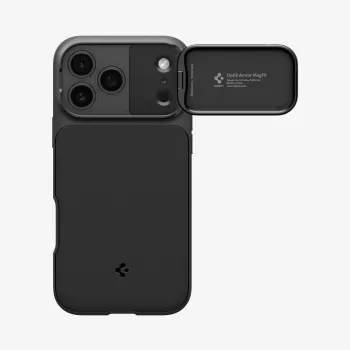 SPIGEN Optik Armor Mag MagSafe pouzdro pro Apple iPhone 18 Pro Max, černé