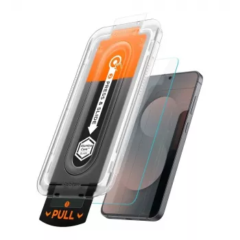 Spigen Glas.tR EZ Fit Pro HD Tempered Glass Screen Protector for Samsung Galaxy S25 FE - Clear (2-Pack)