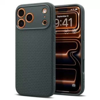 Pouzdro Spigen Liquid Air pro iPhone 17 Pro Max, Abyss Green
