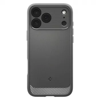 Spigen Rugged Armor Mag MagSafe pouzdro pro iPhone 17 Pro, šedé