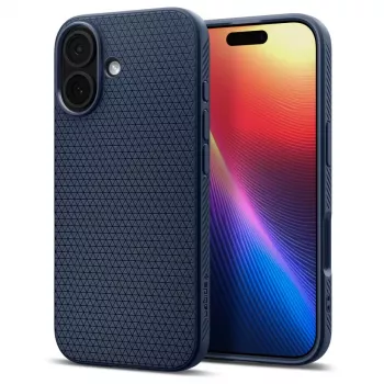 Pouzdro Spigen Liquid Air pro Apple iPhone 15 Pro Max, Navy Blue