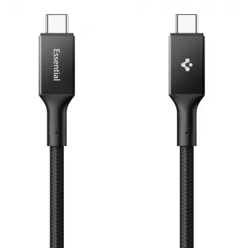 SPIGEN EB10015CC Essential kabel USB-C na USB-C 100W 150cm černý