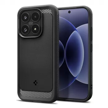 Pouzdro Spigen Rugged Armor pro Xiaomi 17, matně černé