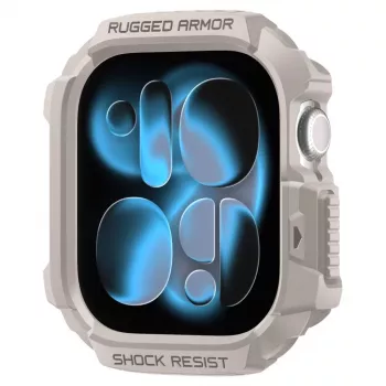 Pouzdro SPIGEN Rugged Armor V2 pro Apple Watch 10 / 11 (42 mm), Dune Beige