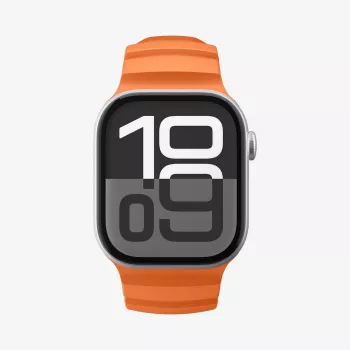 Spigen WBS2 pásek pro Apple Watch s integrovaným pouzdrem pro Apple Watch 8/9/10/11/SE/Ultra (44/45/46/49mm) oranžový