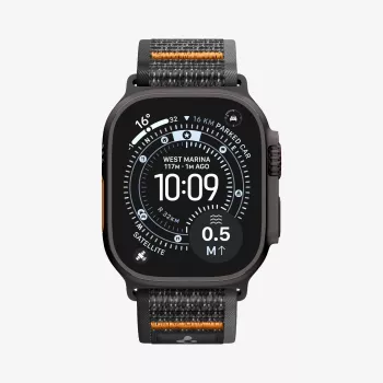 Spigen Athlex Air 2 řemínek k Apple Watch 44/45/46/49 mm Active Black/Orange