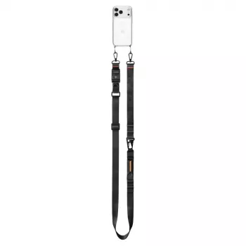 Spigen DA30M univerzální popruh na krk crossbody černý