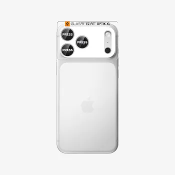 Ochranný kryt fotoaparátu Spigen Optik Pro XL Glass EZ Fit pro iPhone 17 Pro Max, stříbrný