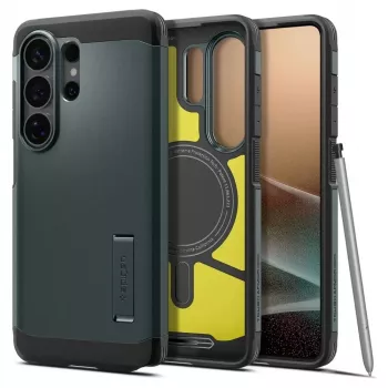 Pouzdro Spigen Tough Armor Mag MagSafe pro Galaxy S26 Ultra, Abyss Green